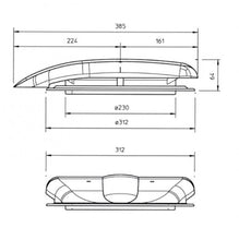 Afbeelding in Gallery-weergave laden, H02-2200 Le Mans 12/24V dakventilator (wit)