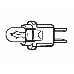 800-005-003 VDO Glühlampe und Fassung - T10 - Cockpit 80mm und 100mm - 24V - 2W Weiß